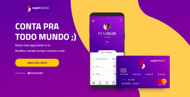Cartão Superdigital do Santander é o melhor para você