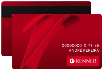 Com o Cartão de Crédito Renner você terá um ótimo desconto na primeira compra online