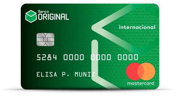 Original Mastercard Internacional com isenção da tarifa de anuidade